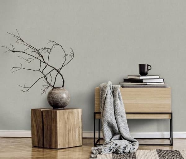 vinyl expanderad 10463-37 non-woven tapet enfärgad 0,53 x 10,05 m Erismann Opus brun grå