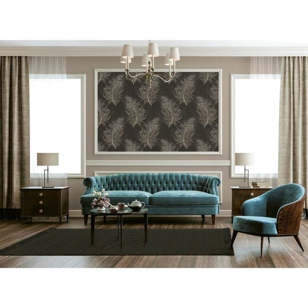 Tapet - Mata Hari - AS-380094 - Svart - Non-woven - 53 cm x 10,05 m