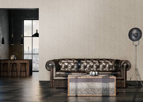 Tapet - A.S. CREATION - My Home My Spa - Naturmönster - Beige, Vit, Grå - Inomhus