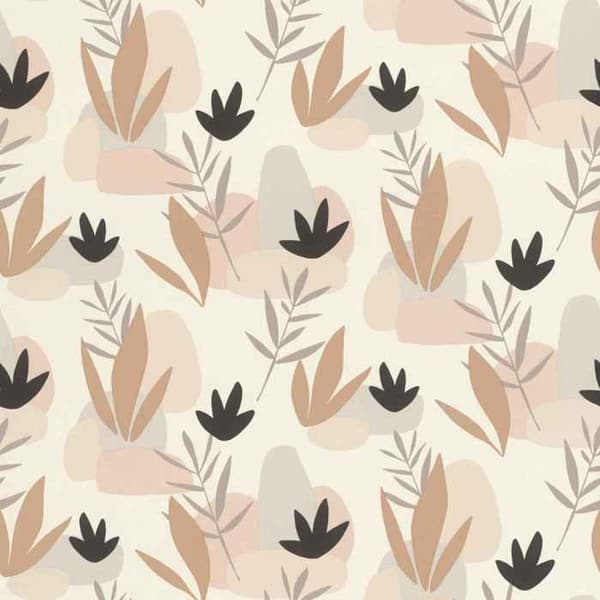 Rasch non-woven tapet Botanisk Beige 10,05 m x 0,53 m Utvalda vinyl non-woven 463446