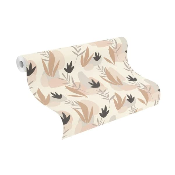 Rasch non-woven tapet Botanisk Beige 10,05 m x 0,53 m Utvalda vinyl non-woven 463446