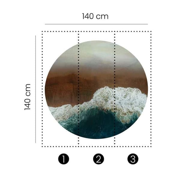 Fototapet 2557N-72 digitaltryck Natur Landskap 1,5 x 2,7 m Erismann Fashion for Walls digital Brun