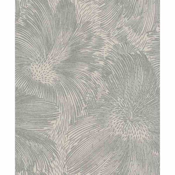 papper utan lim 509250 tapet blommor floral 53 x 1005 cm Rasch Selection grå