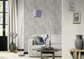 Miniatyrbild 6 av 6: papper utan lim 509250 tapet blommor floral 53 x 1005 cm Rasch Selection grå