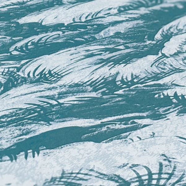 Arkitektens Papper tapet moln Jungle Chic tapet non-woven utan PVC blå vit matt slät 377053 37705-3 10,05 m x 0,53...