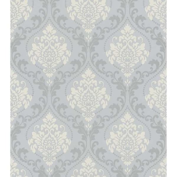 tapet 218121 retro vintage tapet 53 x 1005 cm Rasch Selection grå silver