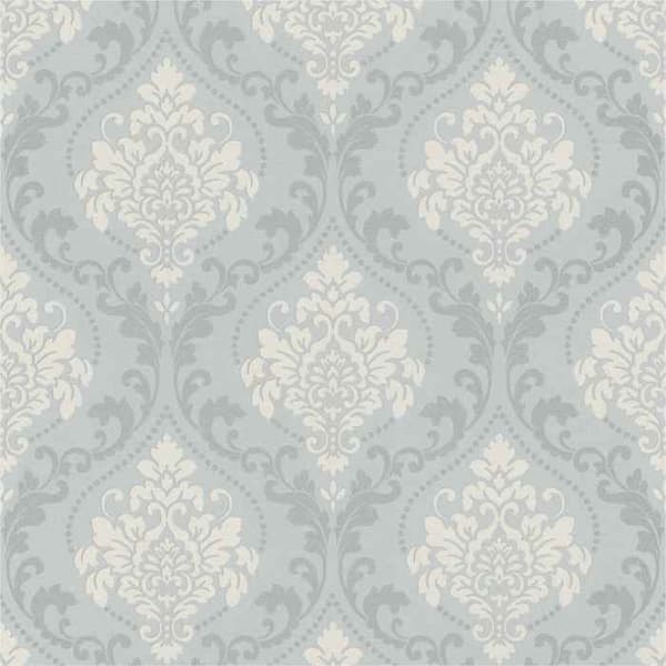 tapet 218121 retro vintage tapet 53 x 1005 cm Rasch Selection grå silver
