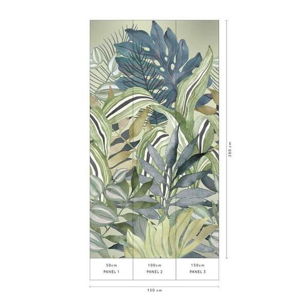 Fototapet 2270-10 digitaltryck Träd Blad 1,5 x 2,8 m Erismann ELLE digital Grön