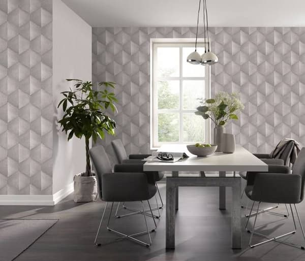 Non-woven tapet 10370-38 Grafisk tapet 0,53 x 10,05 m Erismann Fashion for Walls brun grå