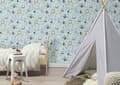 Miniatyrbild 4 av 6: ovävt tapet 300949 barnrum 53 x 1005 cm Rasch Kids World blå guld
