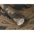 Miniatyrbild 4 av 4: tapet non-woven 746464 barocktapet 53 x 1005 cm Rasch Indisk stil svart guld