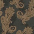 Miniatyrbild 1 av 4: tapet non-woven 746464 barocktapet 53 x 1005 cm Rasch Indisk stil svart guld