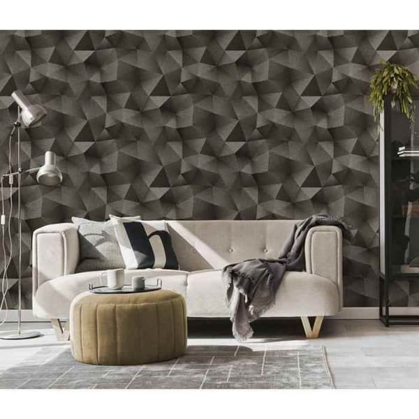 Tapet non-woven 10216-15 Grafiskt tapet 0.53 x 10.05 m Erismann GMK - Fashion For Walls svart