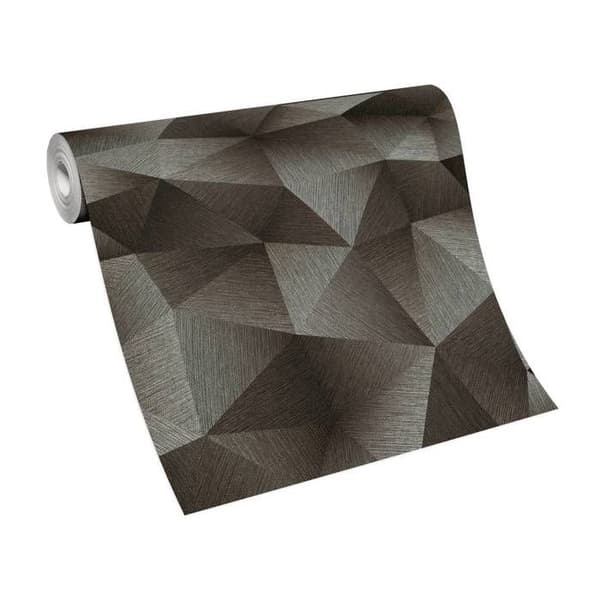 Tapet non-woven 10216-15 Grafiskt tapet 0.53 x 10.05 m Erismann GMK - Fashion For Walls svart