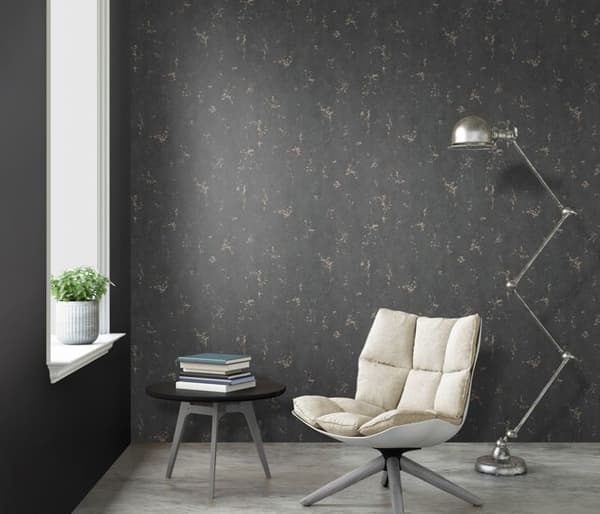 vinyl expanderad 10316-15 non-woven tapet enfärgad 0,53 x 10,05 m Erismann Bestseller svart
