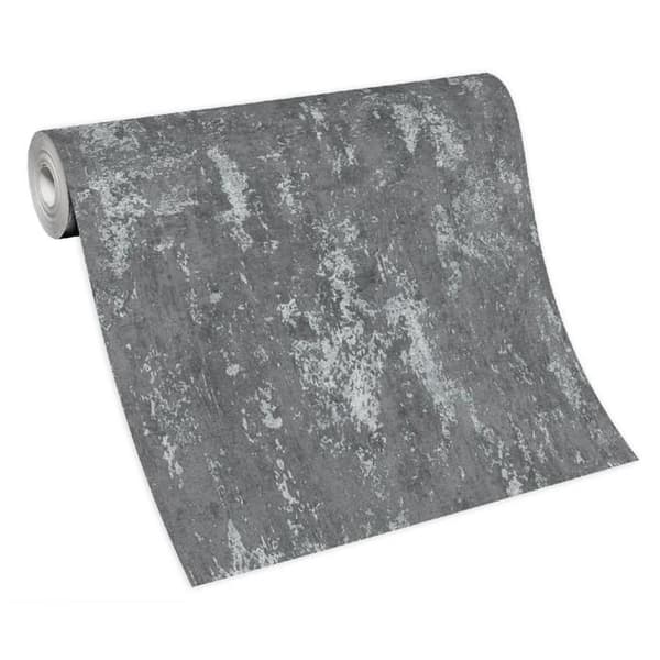 Tapet non-vävd 10273-10 Enfärgat tapet 0,53 x 10,05 m Erismann Casual Chic grå