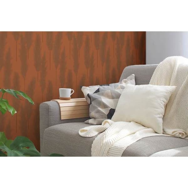 Tapet - A.S. Création - SP15776 - Vinyltapet - Blommig och växtlig - Orange 53 cm x 10,05 m