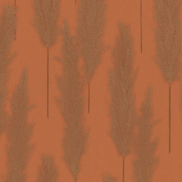 Tapet - A.S. Création - SP15776 - Vinyltapet - Blommig och växtlig - Orange 53 cm x 10,05 m