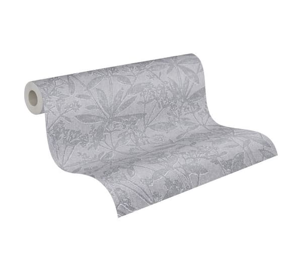 A.S. Creation Terra 389244 Non-woven tapet blommor 10.05 x 0.53 m Grå