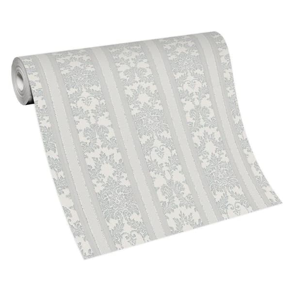vinyl expanderad 20030-10 non-woven tapet barock 0.53 x 10.05 m Erismann Bestseller Grå