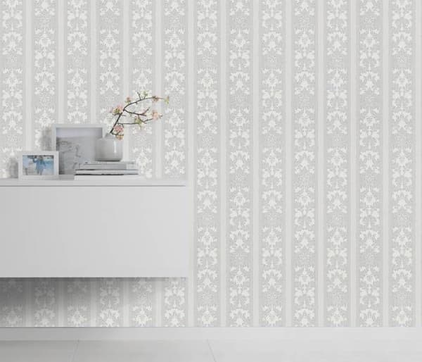 vinyl expanderad 20030-10 non-woven tapet barock 0.53 x 10.05 m Erismann Bestseller Grå