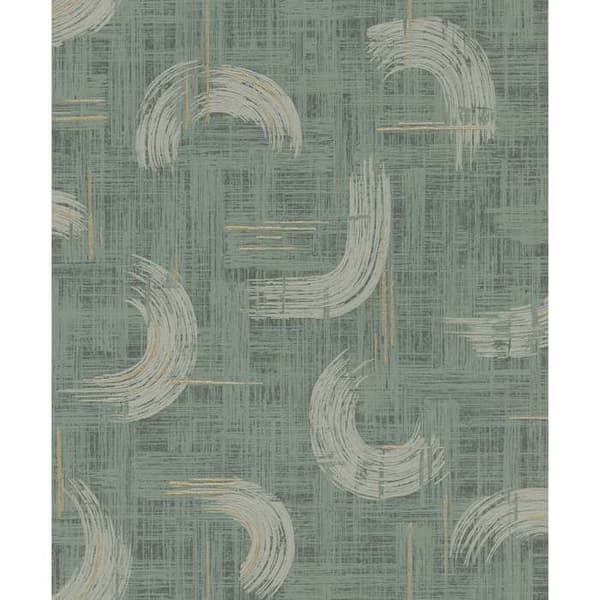 non-woven tapet 429053 grafisk tapet 53 x 1005 cm Rasch Selection grön