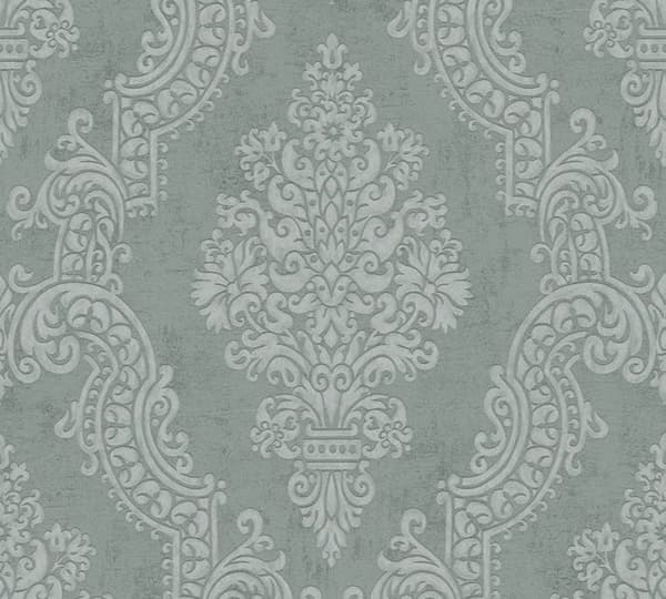 Papir Tapet Alessia Baroque M1-No.11223 Intissé Grön Tadessi 10.05 m x 0.53 m