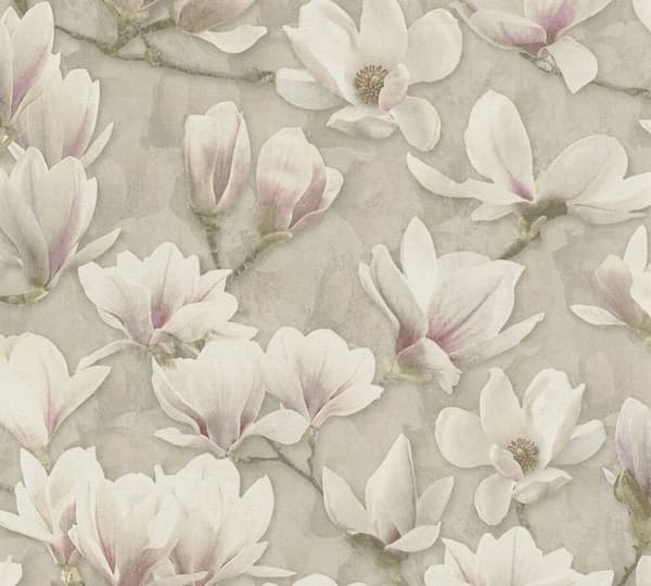 Florentinsk tapet Blommor M1-No.11286 Non-vävd Brun Rosa Tadessi 10,05 m x 0,53 m