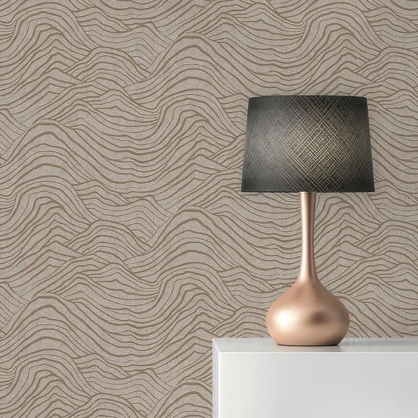 Tapet matia Effet 3D M1-No.11027 Intissé Beige Guld Tadessi 10.05m x 0.53 m