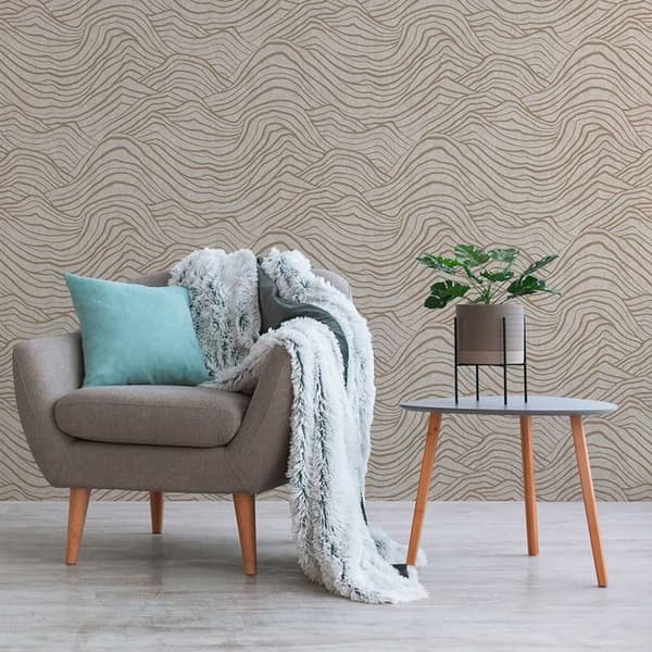 Tapet matia Effet 3D M1-No.11027 Intissé Beige Guld Tadessi 10.05m x 0.53 m