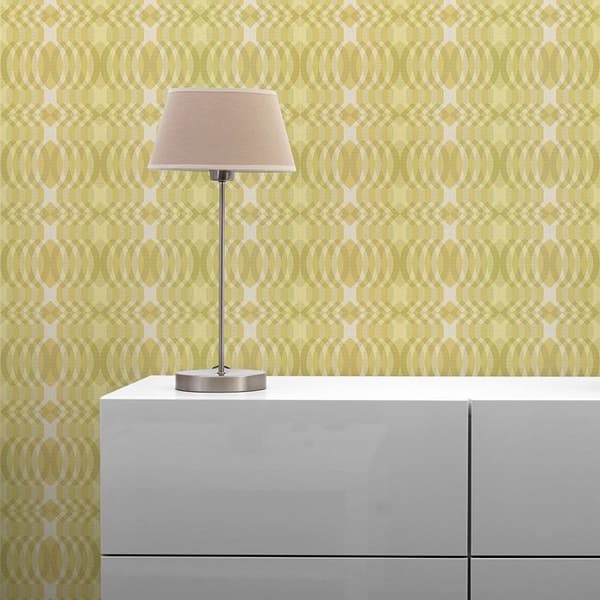 Grafiskt Tapet M1-No.10918 Non-Woven Grön Kräm Tadessi 8.50 m x 0.53 m