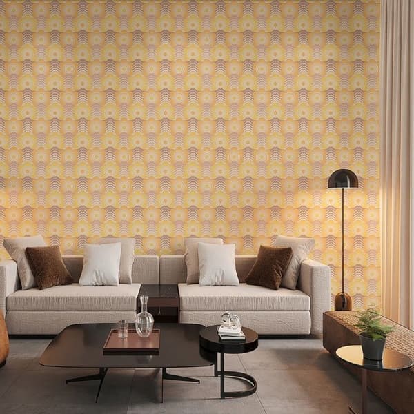 Papier Peint Lenni Blommor M1-No.10947 Non-woven Beige Brun Tadessi 8.50 m x 0.53 m