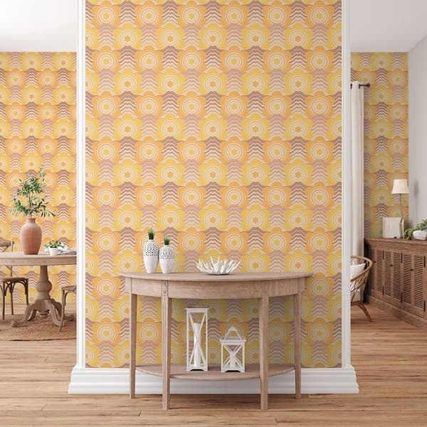 Papier Peint Lenni Blommor M1-No.10947 Non-woven Beige Brun Tadessi 8.50 m x 0.53 m