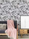 Miniatyrbild 3 av 6: Som. creation - 381753 - A.S. Creation WTD Non-woven tapet Blommönster Grå/vit 10,05 x 0,53 m