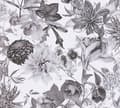 Miniatyrbild 4 av 6: Som. creation - 381753 - A.S. Creation WTD Non-woven tapet Blommönster Grå/vit 10,05 x 0,53 m