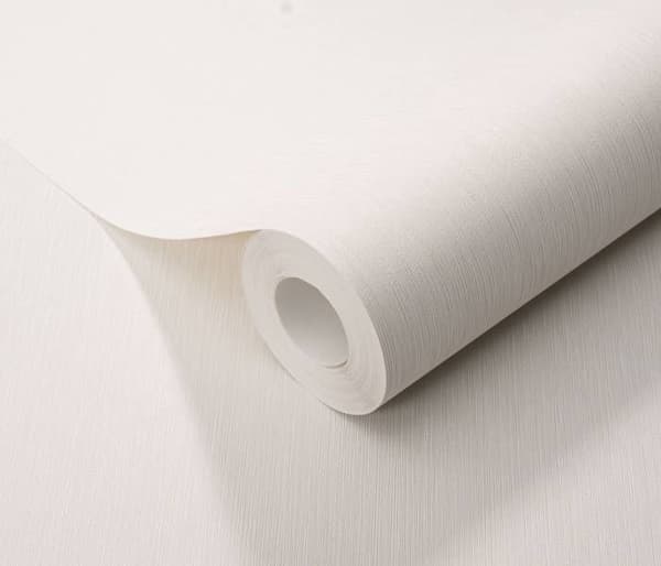 3433 - Vinyltapet med strukturerad yta på non-woven himmelblå enfärgad kräm - DECORAMA