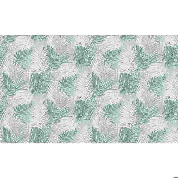 3588 - Vinyles expansionstapet på non-woven, blandning av grön och kaki lövverk - DECORAMA