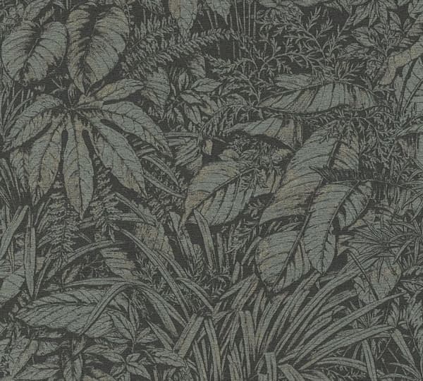 Tapet Camilla Jungle M1-No.11093 Non-vävd Grön Svart Tadessi 10,05 m x 0,53 m