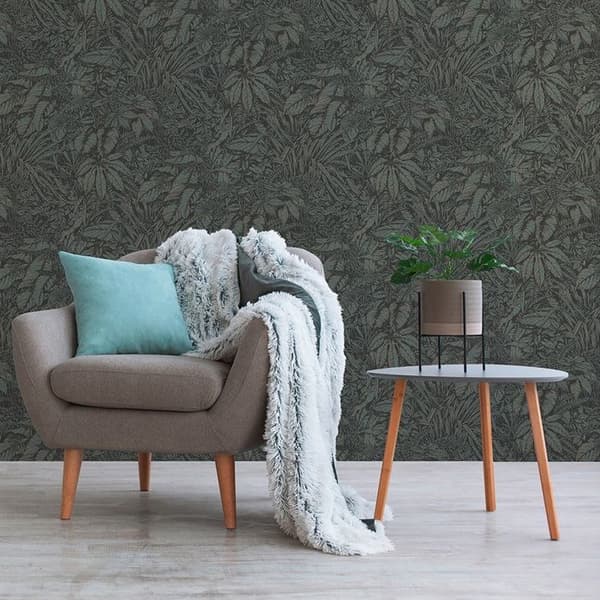 Tapet Camilla Jungle M1-No.11093 Non-vävd Grön Svart Tadessi 10,05 m x 0,53 m