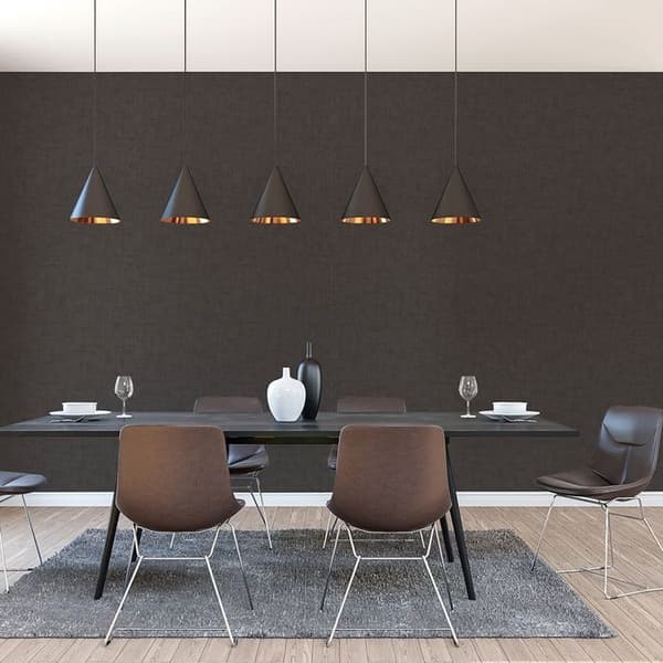 enfärgad tapet M1-No.11009 svart Tadessi 10.05 m x 0.53 m