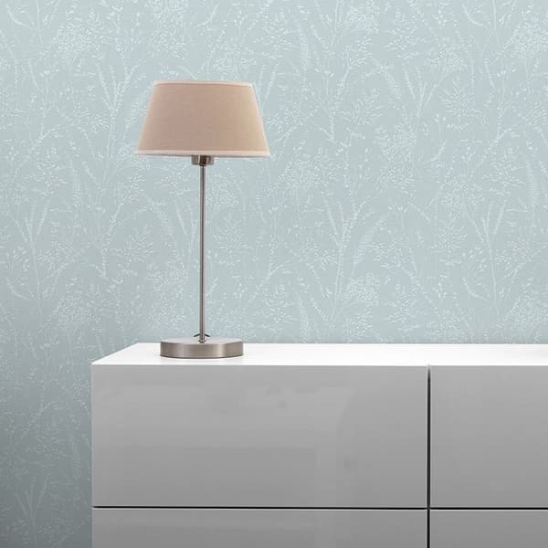papper Enrico träd blad M1-No.11233 non-woven blå vit Tadessi 10.05 m x 0.53 m
