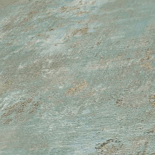 Papier Tapet Rocco Metalliserad M1-No.11195 Vinyltapet Grön Blå 10.05m x 0.53 m