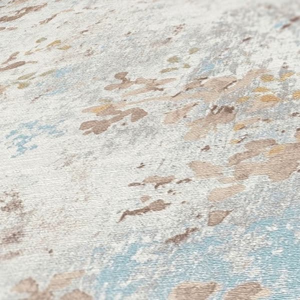 Papper Tapet Lenni Blommor M1-No.11137 Non-woven Blå Beige Tadessi 10.05m x 0.53 m