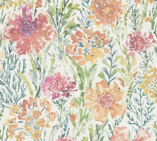 Tapet Blommor M1-No.11215 Non-Woven Färgad Vit Tadessi 10.05 m x 0.53 m