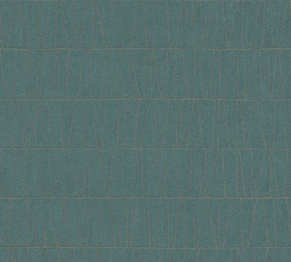 Grafiskt Tapet M1-No.11025 Non-Woven Petroleum Guld Tadessi 10.05m x 0.53 m