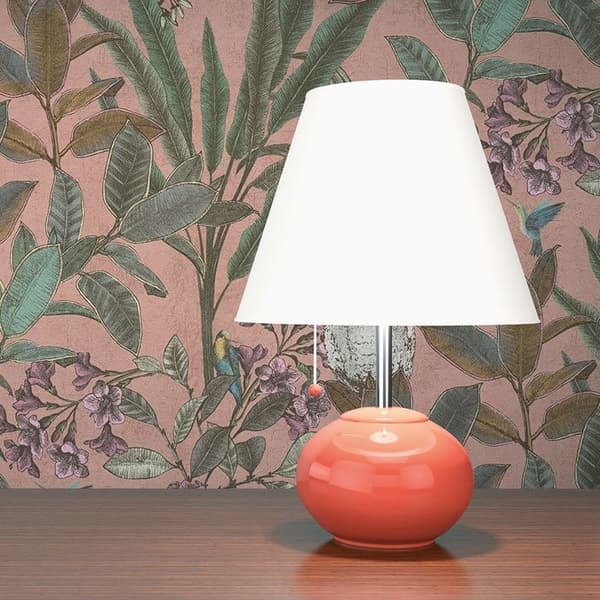 Papperst tapet Aleix Botanisk Dschungel M1-No.11311 Non-vävd Rosa Grön Tadessi 10,05 m x 0,53 m