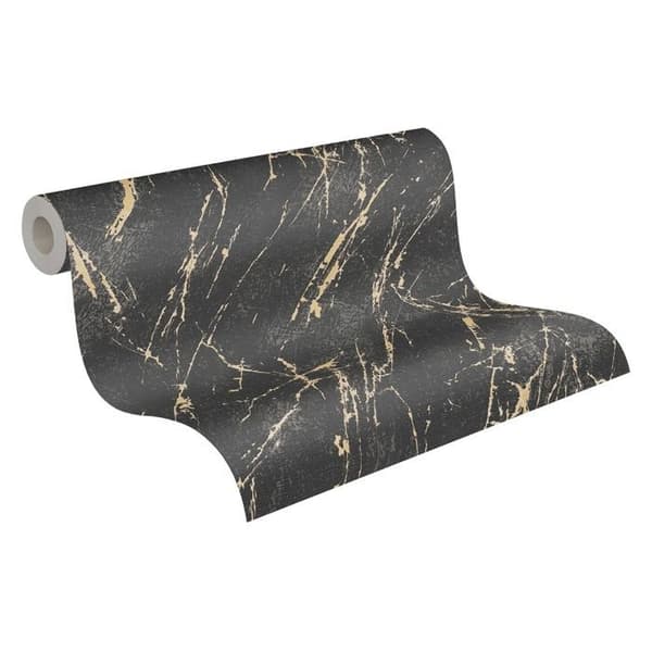 Tapet Giacomo Marmor M1-No.11040 Svart Guld Tadessi 10.05 m x 0.53 m
