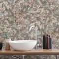 Miniatyrbild 3 av 6: Non-woven tapet 10415-10 Tapet Blommor Floral 0,53 x 10,05 m Erismann Spelet av ljus Grön
