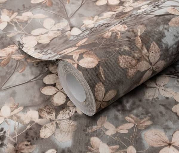 Non-woven tapet 10415-10 Tapet Blommor Floral 0,53 x 10,05 m Erismann Spelet av ljus Grön