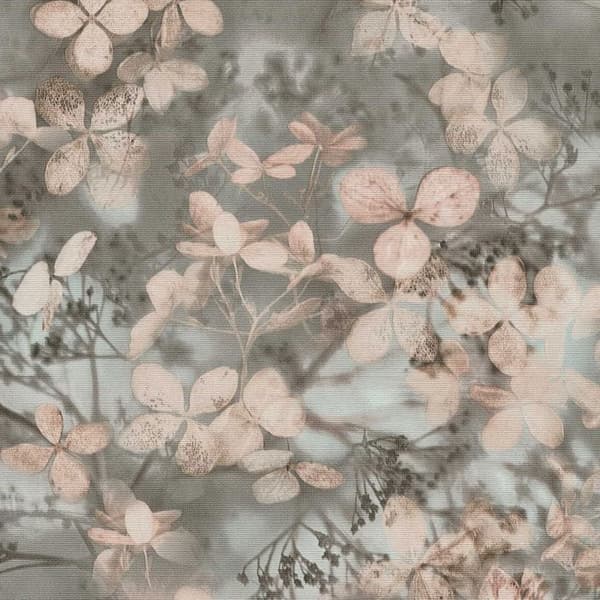 Non-woven tapet 10415-10 Tapet Blommor Floral 0,53 x 10,05 m Erismann Spelet av ljus Grön